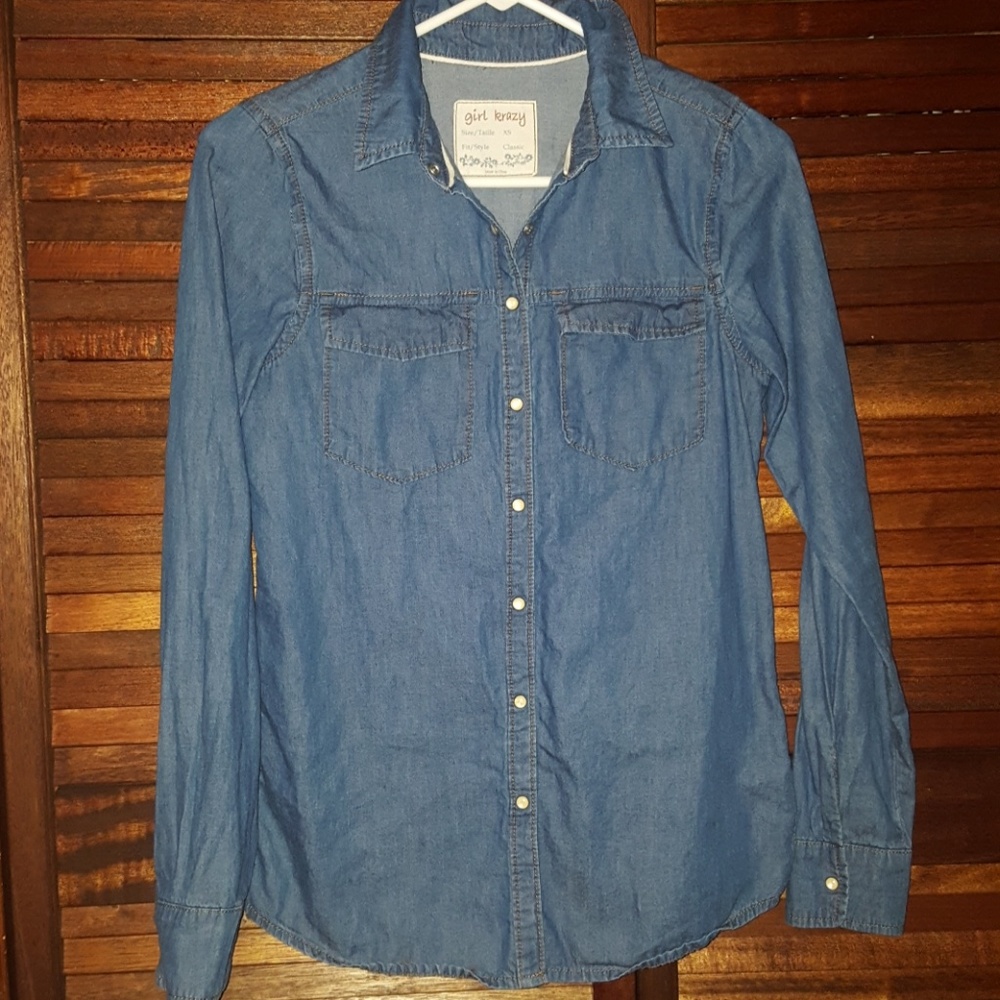 Chambray button down shirt
